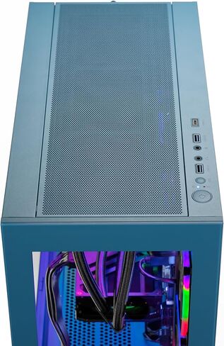 Skytech Gaming Azure Desktop PC ، Ryzen 7 7800x3d 4.2 GHz (5GHz Turbo) ، AMD RX 9060 XT 16GB ، 1TB Gen4 NVME SSD ، 32GB DDR5 RAM 5200 RGB ، 650W GOLD PSU ، 360MM ARGB AIO ، WI-FI ، WIN 11 in Saudi Arabia