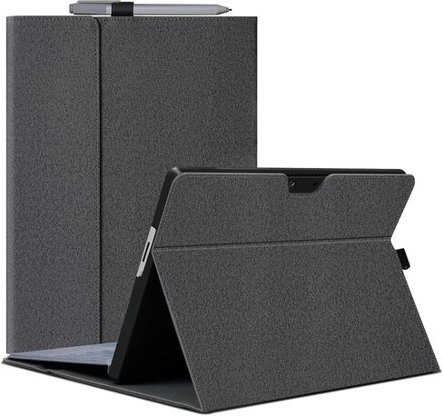 كرات Happy Surface Pro 11 Case Cover Folio Stand Stand Hard Shell Case متعددة الزاوية عرض مع حامل القلم القلم لـ Microsoft Surface Pro 11/10/9 13 " in Kuwait