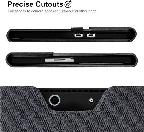 كرات Happy Surface Pro 11 Case Cover Folio Stand Stand Hard Shell Case متعددة الزاوية عرض مع حامل القلم القلم لـ Microsoft Surface Pro 11/10/9 13 " in Kuwait