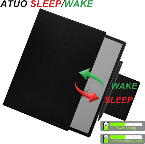 Magnetic Stand Case for 13.3'' Boox Tab X C (2025) / Boox Note Max (2024) Lightweight Book Folio Cover with Anti-Lost Magnetic Pen Buckle & Auto Wake/Sleep (Black) in Kuwait
