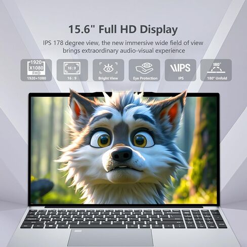 2025 Laptop, Laptop Computer with Celeron N150, Lap top with 16GB DDR4 1TB SSD, 15.6" IPS 1080P, Backlit Keyboard Fingerprint, Win 11 Pro, Portable Laptops for Work Office Student in Kuwait
