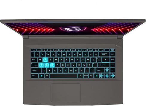 MSI 15.6" 144Hz FHD Thin Bezel IPS Gaming Laptop, AMD Ryzen 5 7535HS, NVIDIA GeForce RTX 4060, 32GB DDR5, 2TB NVMe SSD, Backlit Keyboard, WiFi 6E, Windows 11, Cosmos Gray, EAT Laptop Foldable Stand in Saudi Arabia