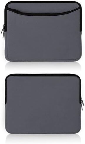 BoxWave Case Compatible with UJoyFeel Android Kids Tablet KIDS706 (7 in) - SoftSuit with Pocket, Soft Pouch Neoprene Cover Sleeve Zipper Pocket - Charcoal Grey in Saudi Arabia
