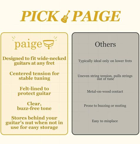 Paige 6-string Wide/Low Profile Capo - Made in USA - Black in Saudi Arabia