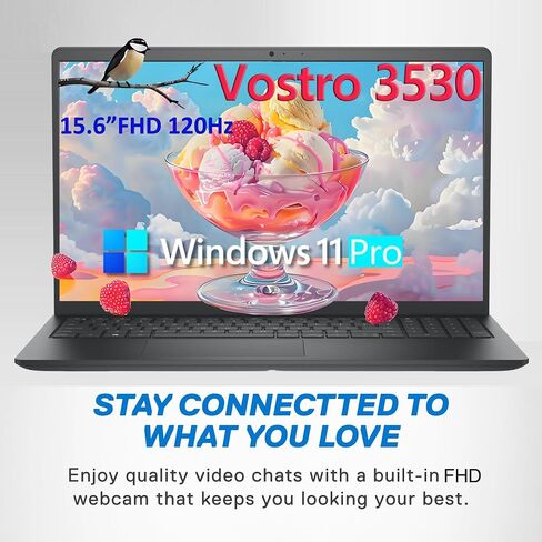 Dell Vostro 15 15.6 "كمبيوتر الكمبيوتر المحمول لطالب المنزل والأعمال ، 120 هرتز FHD ، معالج Intel Core (Beat I5-1145G7) ، 32GB DDR4 RAM ، 1TB PCIE SSD ، WIFI ، RJ45 ، Type-C ، HDMI ، Windows 11 Pro (READED) in Kuwait