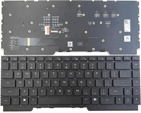 لوحة مفاتيح الإضاءة الخلفية لـ Dell Alienware M16 R1 M16 R2 Series Laptop US Black مع RGB Backlight 08TDGJ V212925CS1 in Kuwait