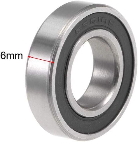 uxcell 6804-2RS Deep Groove Ball Bearings 20mm x 32mm x 7mm Double Sealed Chrome Steel P6(ABEC3) 10pcs in Saudi Arabia