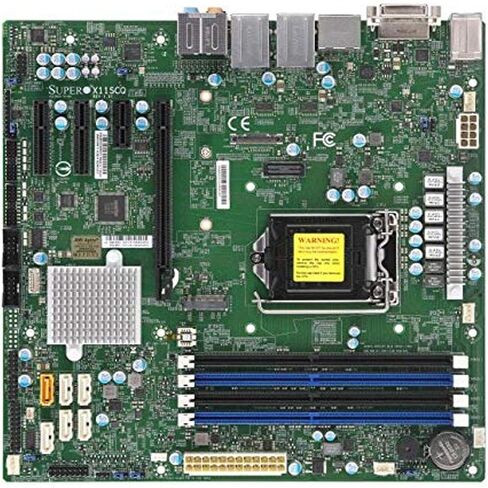 Supermicro Motherboard MBD-X11SCQ-O COREI7/I5/I3 S1151 Q370 PCIE SATA UATX DDR4 2666MHZRETAIL in Saudi Arabia