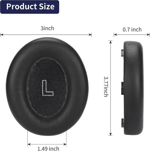 Damex Replacement Ear Pads for Bose quietcomfort Ultra Headphone,Thickened Memory Foam、 Protein Leather (White Smoke) in Kuwait