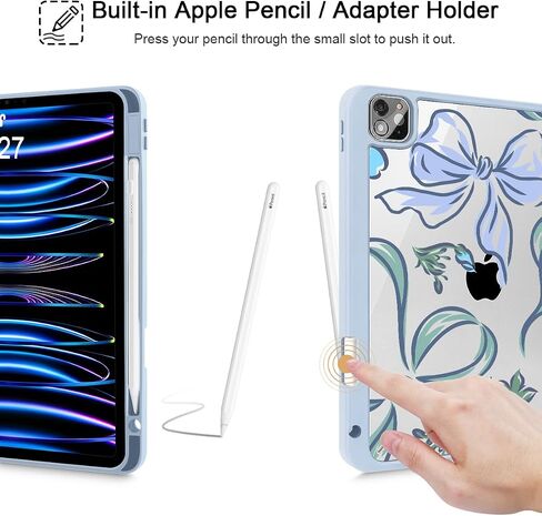 Mektron Case for Ipad Pro 11 Inch (4th ، 3rd ، 2nd & 1st Gen) 2022 2021 2020 2018 ، buit in pencil ervid in Kuwait