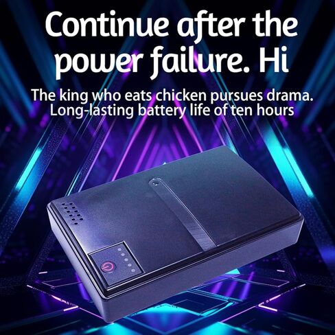 UPS Battery Backup, 10400mAh 36W USB 5V DC 5V 9V 12V POE 15V 24V 6 Outlets Backup Battery Power Supply, Uninterruptible Power Supply for Router, Modem, Security Camera (US Plug) in Saudi Arabia