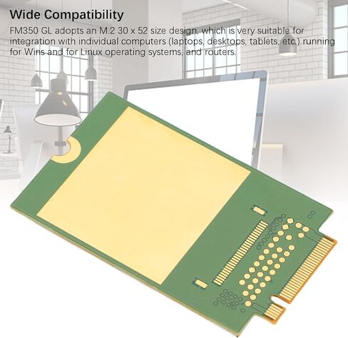 Bewinner FM350 GL 5G Network Card fit for ThinkPad P1, T14s Gen3, X13 Gen3, X1 Carbon 10th Gen, X1 Yoga 7th Gen with Global Mobile Network Coverage, LTE and WCDMA Support in Saudi Arabia