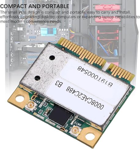 BEWINNER 300MBPS 2.4 5 GHZ WIFI ADAPTER مع واجهة PCIE ، للكمبيوتر المحمول ، بطاقة شبكة WIFI لأجهزة الكمبيوتر المحمولة لأجهزة الكمبيوتر المكتبية in Kuwait
