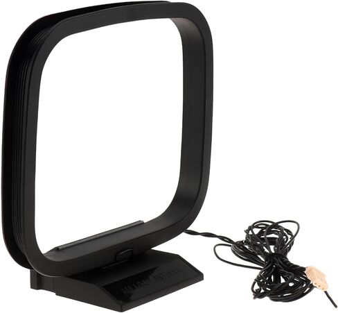 FM Radio Antenna 75 Ohm FM Antenna FM Coax Antenna and AM Loop Antenna with 3 Connectors for Indoor Home Stereo Receiver AV Audio Home Theater Receiver Power in Kuwait