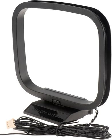 FM Radio Antenna 75 Ohm FM Antenna FM Coax Antenna and AM Loop Antenna with 3 Connectors for Indoor Home Stereo Receiver AV Audio Home Theater Receiver Power in Kuwait
