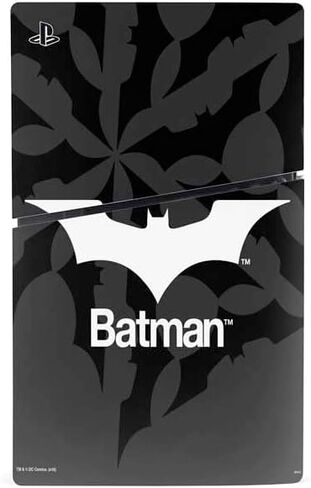 Skinit Skinit Gaming Gaming Skin متوافق مع وحدة التحكم PS5 Slim Disk - DC Comics Comics Batman Logo Design الأصفر in Saudi Arabia