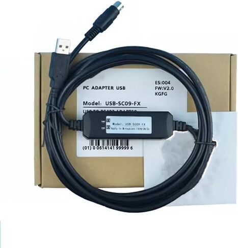 USB-SC09-FX Applicable Computer USB Communication Data Download Cable PLC Programming Cable Economic Model Black 3 Meters in Saudi Arabia
