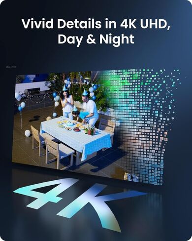 REOLINK Security Camera Wireless Outdoor, Pan Tilt Solar Powered with 4K Night Vision, 2.4/5 GHz Wi-Fi, 2-Way Talk, Compatible with Alexa/Google Assistant, Argus PT Ultra with Solar Panel in Kuwait