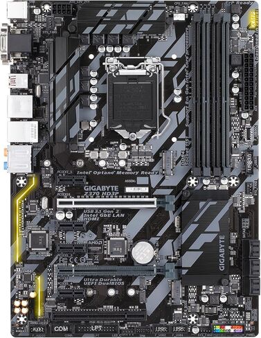 Gigabyte Z370 HD3P (Intel LGA1151/ Z370/ ATX/ 2XM.2/ Intel LAN/ USB 3.1 Gen 2 Type C/ ALC1220/ HDMI/ Motherboard) (تم تجديد معتمدة) in Kuwait