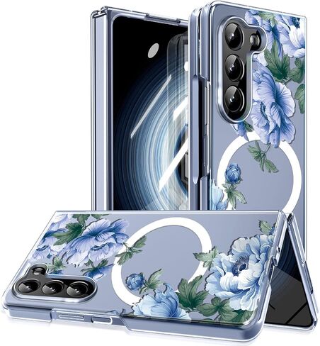 مغناطيسي لـ Galaxy Z Fold 7 Case ، Circle Magnet Circle والشحن اللاسلكي ، وغطاء علبة مقاوم للصدمات من الدرجة العسكرية لـ Z Fold 7 [Safflower] Mus-CXDZ-09-07 in Kuwait