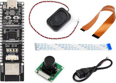 Waveshare ESP32-P4-WIFI6 لوحة تطوير عالية الأداء ، استنادًا إلى ESP32-P4 و ESP32-C6 ، تدعم Wi-Fi 6 و Bluetooth 5/ble ، حزمة مع مكبرات الصوت والكاميرا 6 in Saudi Arabia