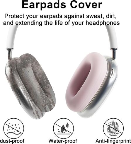 Adhiper Silicone Ear Pads Cover for Airpods Max, for Airpods Max Headphones in Kuwait