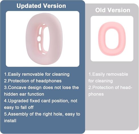 Adhiper Silicone Ear Pads Cover for Airpods Max, for Airpods Max Headphones in Kuwait
