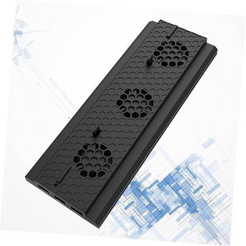 Homsfou Game Console Cooling Fan Stand Triple USB Hub Control Termptive One Flack للاعبين وأداء وحدة التحكم المحسنة in Kuwait