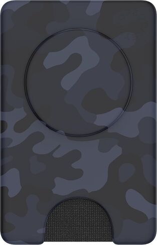 PopSockets PopWallet+ with Swappable PopTop: Phone Grip, Phone Stand, and Wallet for Cards, Removable, (Blue Blaze) in Saudi Arabia
