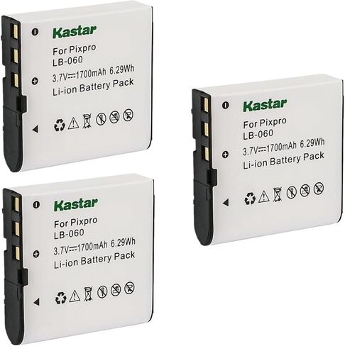 استبدال بطارية Kastar لسلسلة Winait DV-Q1 ، DV-T90 ، DV-T90+، Winait DDV-592 ، DV-592+، HD-A70 ، HD-Q5 ، HD-M01 ، Yashica ADV-518HD ، ADV-528HD ، YHD-AV62 ، in Saudi Arabia