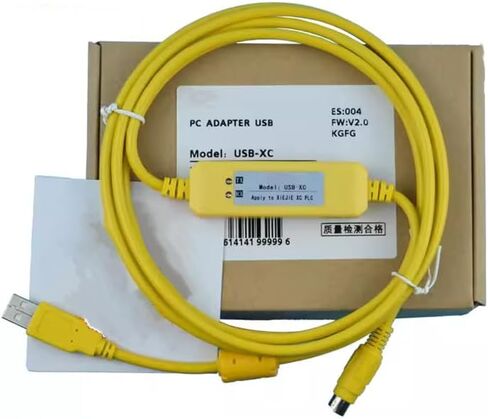 USB-XC for XC XD XE PLC Programming Cable Universal Communication Data Download Cable Economy Model Yellow 3 Meters in Saudi Arabia