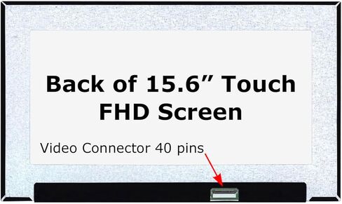 Screenarama استبدال الشاشة الجديدة لـ CMO Innolux N156HCN-E5A (FHD 40PIN TOUCH IPS) LCD LED مع أدوات وشريط in Saudi Arabia