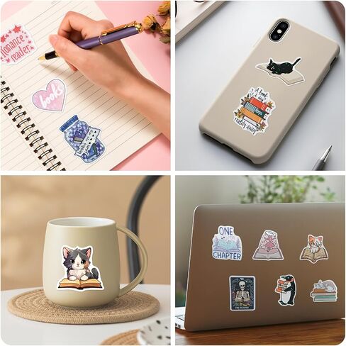 150 PCS Romance Book Stickers for Kindle ، حزمة ملصقات للكتاب المكتب الدبابي للقراء للبالغين ، شارات الفينيل اللامعة لزجاجات المياه المحمولة القارئون مجلة SCRAPBOOK in Saudi Arabia