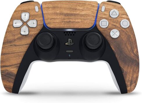 ألواح الخشب الخام V11-غلاف الغطاء الكامل للاصوص على صائق الجلد متوافق مع وحدة التحكم Sony PlayStation 5 (محرك الأقراص) in Saudi Arabia