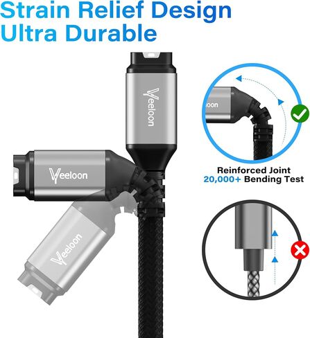 Charger Cable for Garmin Watch 4 FT-2 Pack, USB A to Garmin Braided Safe Fast Charging Adapter Cord for Garmin Fenix,Forerunner,Instinct,Venu,Vivoactive,Epix,Tactix,Swim Accessories in Kuwait