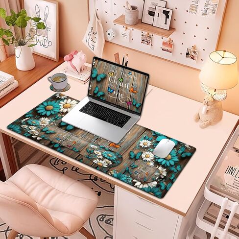 Large Mouse Pad + Keyboard Wrist Rest Set, Extended Gaming Mousepad (31.5X11.8 inch) with Non-Slip Rubber, Ergonomics Memory Foam Mouse Wrist Rest Support, Highland Cow Baby Pattern XXL Desk Pad in Kuwait