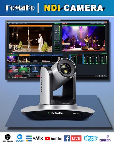 FOMAKO 30X OPTICAL ZOOM NDI Camera AI AUTO-TRACKING GEN 3 ، للتعاون في الوقت الفعلي لمؤتمرات الفيديو والمراقبة عن بُعد البث المباشر والإنتاج المباشر. （FMK30UH NDIX4+KC602 in Saudi Arabia