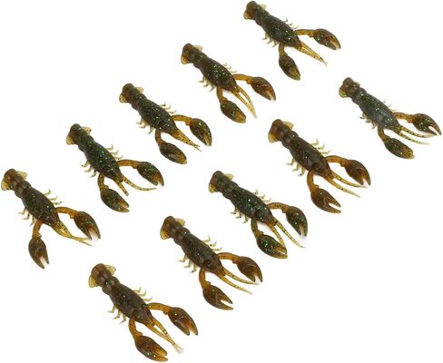 10 مساءً طقم إغراء صيد الأسماك الناعمة - طعم Crawdad PVC الروبيان الصيد البلاستيكي الاصطناعي الصيد للباس in Kuwait