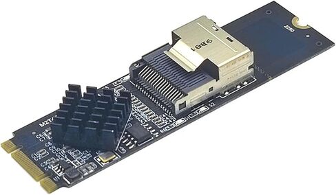 M.2 إلى M1NI S/AS SFF-8087 دعم بطاقة التوسع 4 PORT SATA3.0 6GBPS HDD SSD SATA Controller SFF8087 إلى M2 NVME محول (بطاقة مع كابل 70 سم) in Kuwait