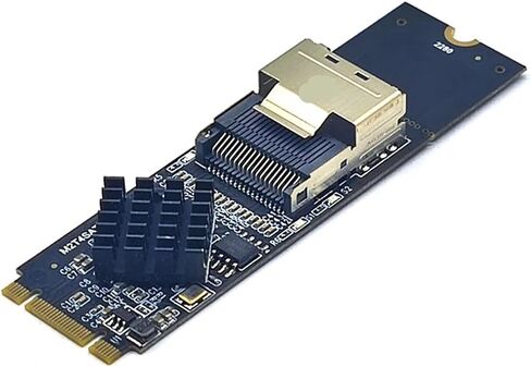 M.2 إلى M1NI S/AS SFF-8087 دعم بطاقة التوسع 4 PORT SATA3.0 6GBPS HDD SSD SATA Controller SFF8087 إلى M2 NVME محول (بطاقة مع كابل 70 سم) in Saudi Arabia