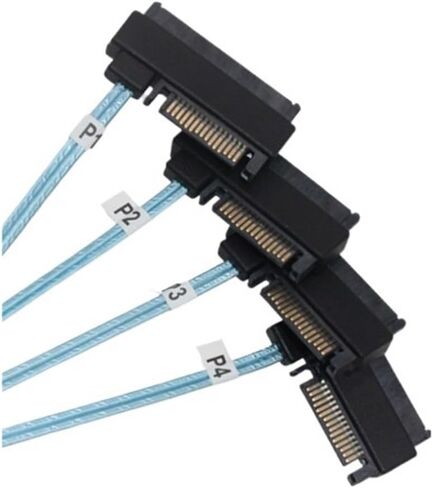 2025 Slim S/AS 4.0 38P SFF-8654 إلى 4 M1NI S/AS 29PIN SFF-8482 COMPUTER SERRAY DISK SATA SATA (0.5M ، 4X إلى 4-SAS) in Saudi Arabia