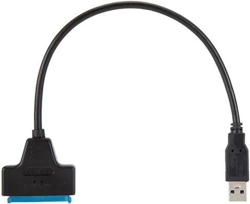Up to 6 Gbps 3 Cord Sata to USB 3.0 Adapter Support 2.5 Inch External HDD SSD Hard Drive 22 Pin Sata III Cord(USB 3.0) in Saudi Arabia