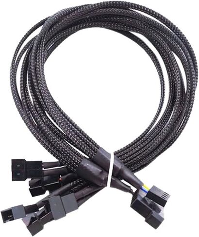 Fan Extension Power Splitter Cable,Connector 4 Pin/SATA to 3 4 5 6 4Pin Fan Spliter 4 Motherboard PWM Header(4pin x 3) in Saudi Arabia