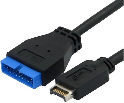 USB 3.1 Type-E Male to IDC 20P Male Adapter Cord 20Pin Extension Cord for Computer Motherboard 20cm in Saudi Arabia