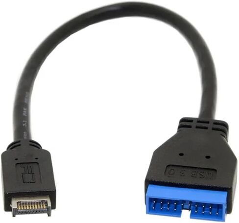 USB 3.1 Type-E Male to IDC 20P Male Adapter Cord 20Pin Extension Cord for Computer Motherboard 20cm in Saudi Arabia