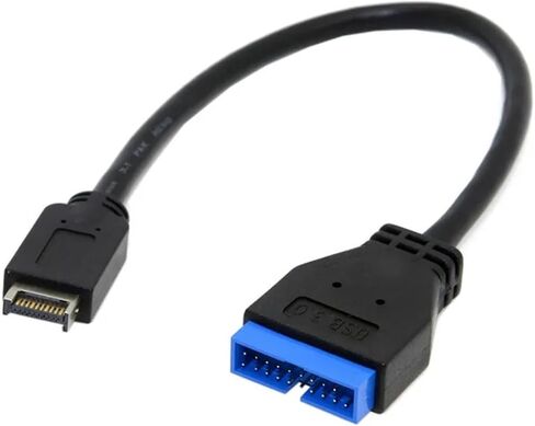USB 3.1 Type-E Male to IDC 20P Male Adapter Cord 20Pin Extension Cord for Computer Motherboard 20cm in Saudi Arabia