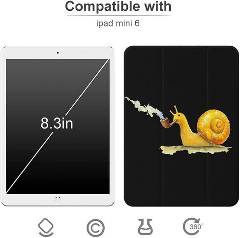 علبة القواقع الصفراء مع حامل القلم رفيع الوزن ثلاثي الأوزان متوافق مع iPad mini 4/5/6 mini6 （8.3in） in Saudi Arabia