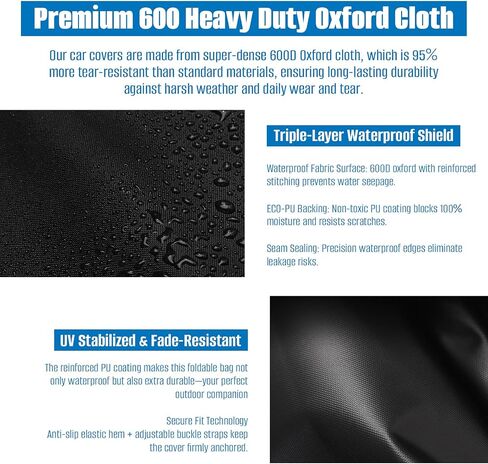 SIRUITON Folding Table Storage Bag Fits 8FT Tables, Thick 600D Oxford in Kuwait