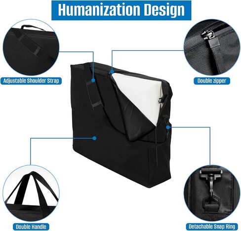 SIRUITON Folding Table Storage Bag Fits 8FT Tables, Thick 600D Oxford in Kuwait