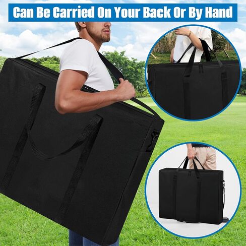 SIRUITON Folding Table Storage Bag Fits 8FT Tables, Thick 600D Oxford in Kuwait